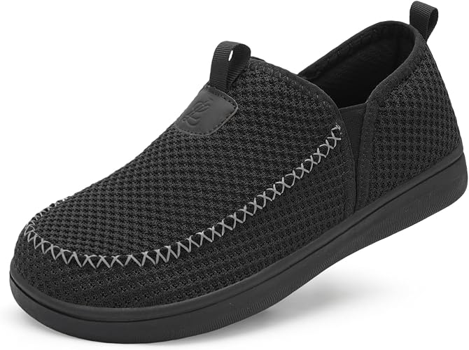 On Walking Shoes Breathable Knit Upper, Non-slip Rubber Outsole, Lightweight Comfort Ideal for Work Travel & Daily Wear